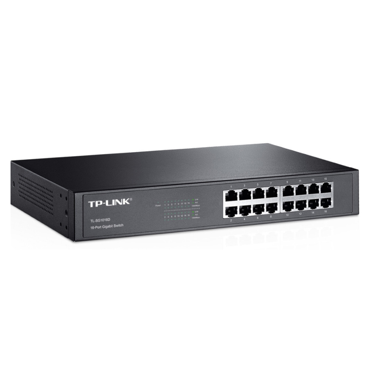 سوئیچ شبکه 16 پورت تی پی لینک مدل TL-SG1016D-2